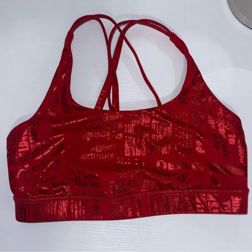 Limited edition Lululemon Lunar New Year energy bra